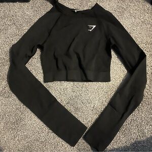 Gymshark Black Long Sleeve Crop Top